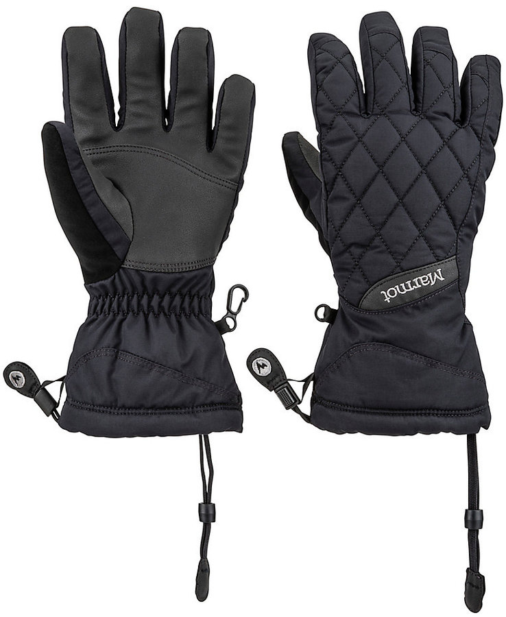 Černé dámské zimní rukavice Marmot - velikost S