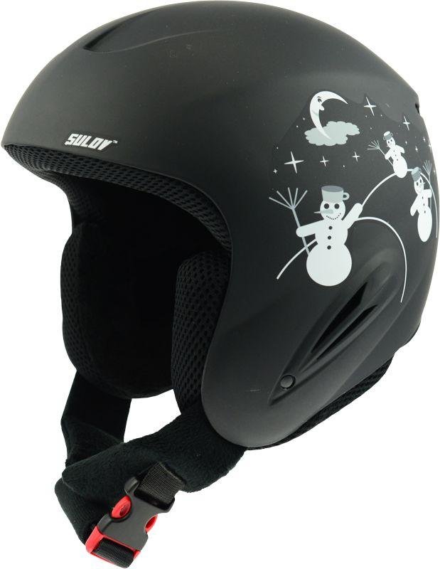 Černá dětská lyžařská helma Sulov - velikost 55-58 cm