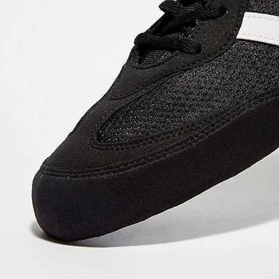 Černo-šedé boxerské boty Box Hog 2, Adidas - velikost 45,5 EU