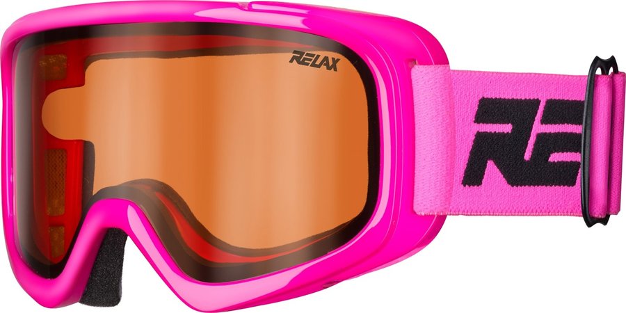 Růžové dětské lyžařské brýle Relax