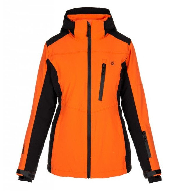 Černo-oranžová dámská lyžařská bunda Loap