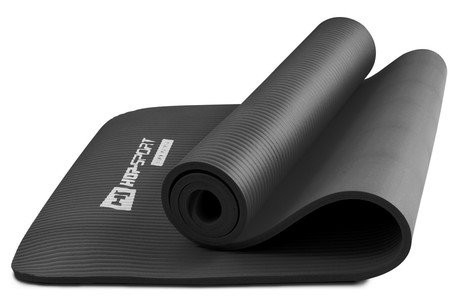 Černá podložka na cvičení Hop-Sport - tloušťka 1 cm