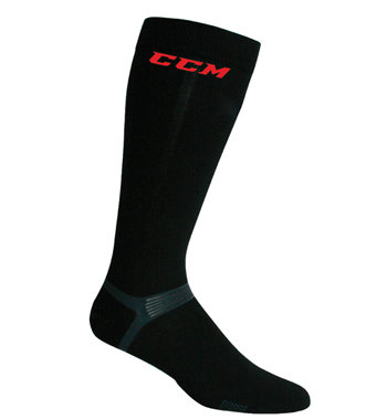 Černo-červené hokejové ponožky Proline, CCM - velikost L
