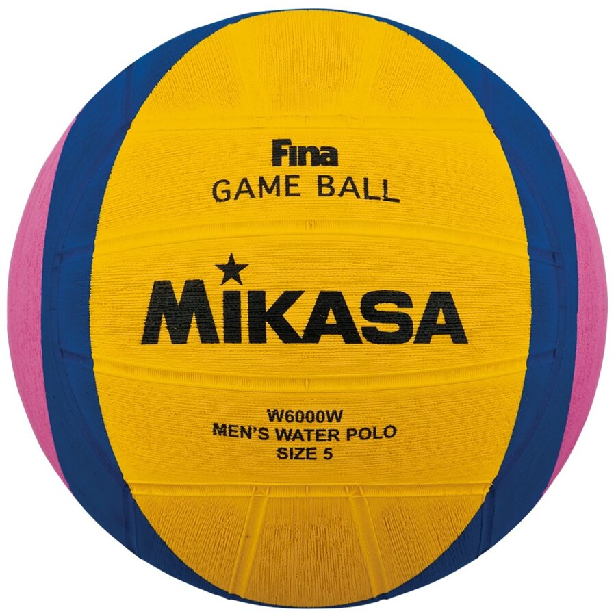 Různobarevný míč na vodní pólo pro muže W6000W, Mikasa - velikost 5