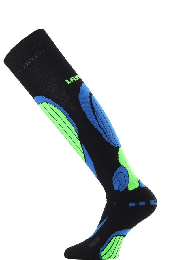 Černé pánské lyžařské ponožky Lasting - velikost 46-49 EU