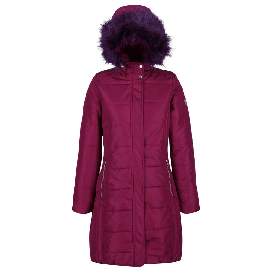 Fialový zimní dámský kabát Regatta - velikost XS