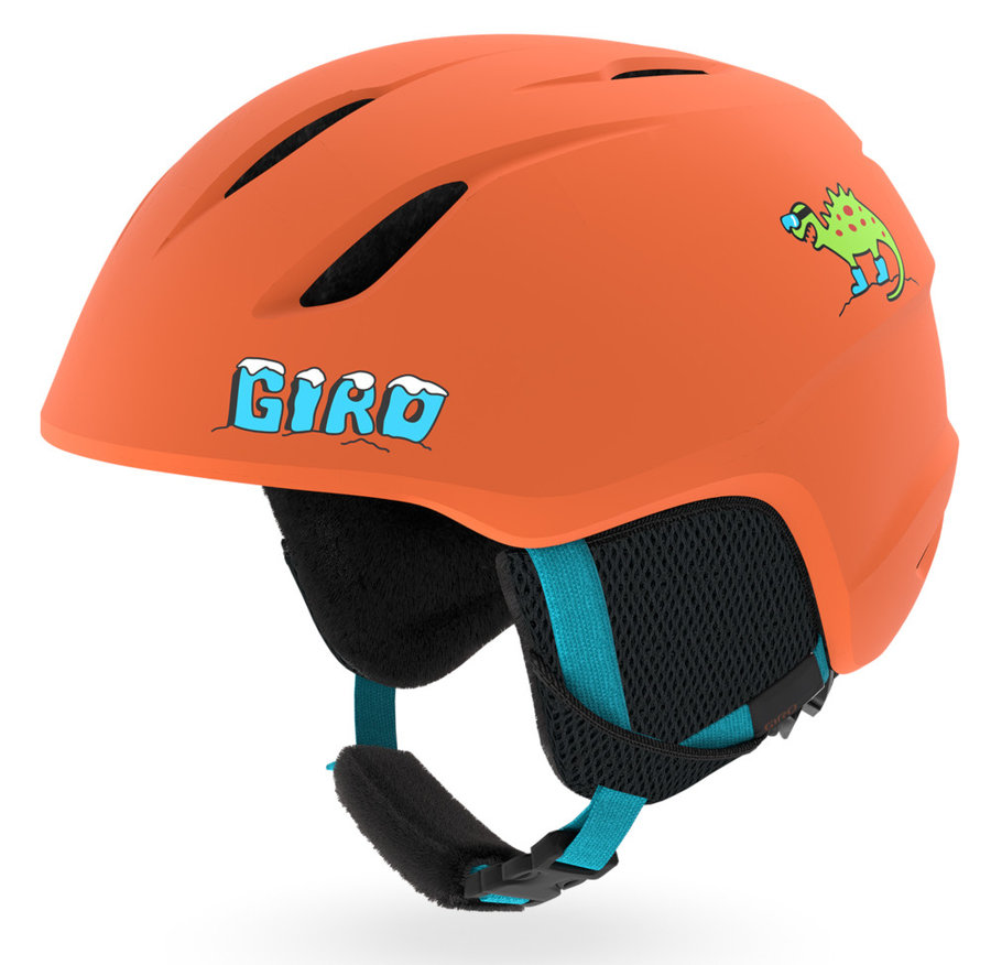 Oranžová dětská lyžařská helma Giro - velikost 52-55,5 cm
