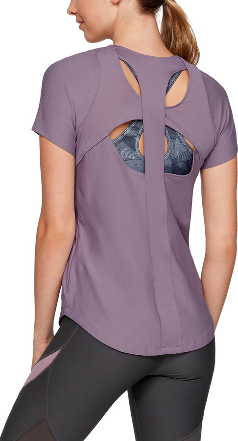 Fialové dámské tričko s krátkým rukávem Under Armour
