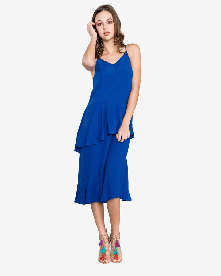 Modré dámské šaty Vila