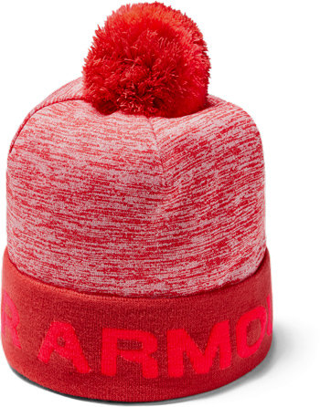 Červená dětská zimní čepice Under Armour