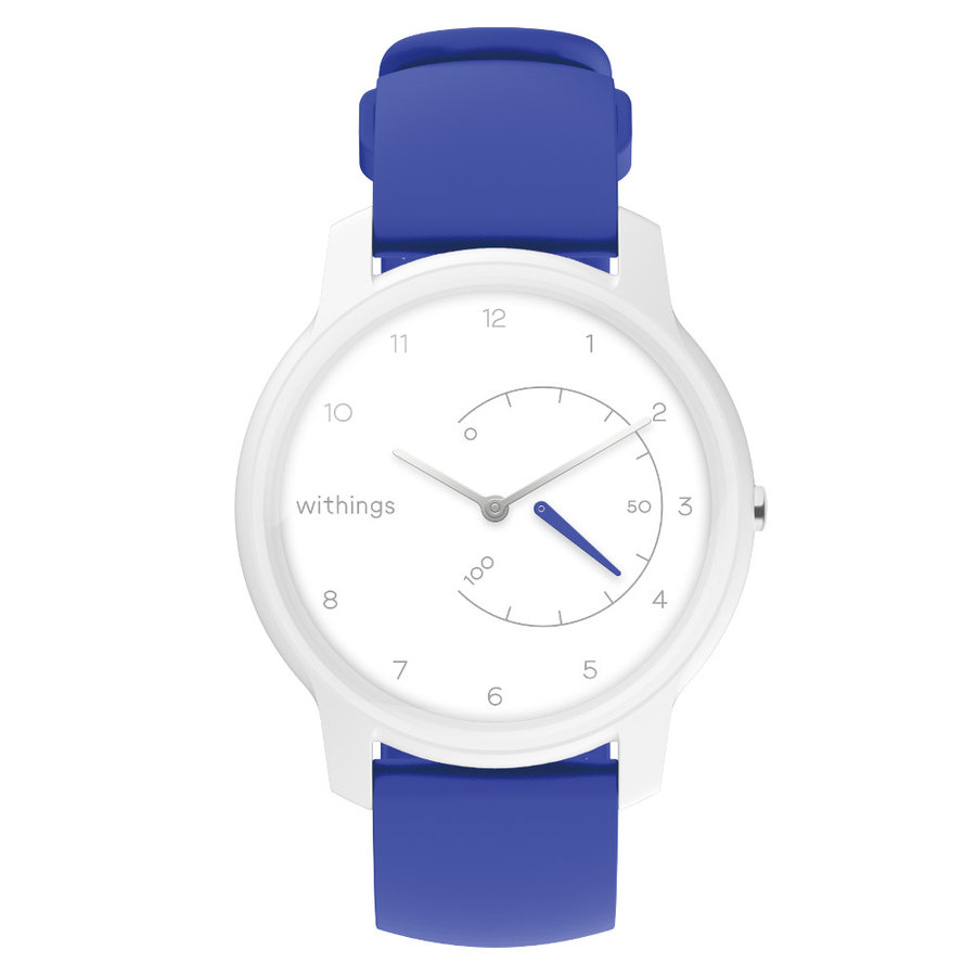 Modré analogové chytré hodinky Move, Withings
