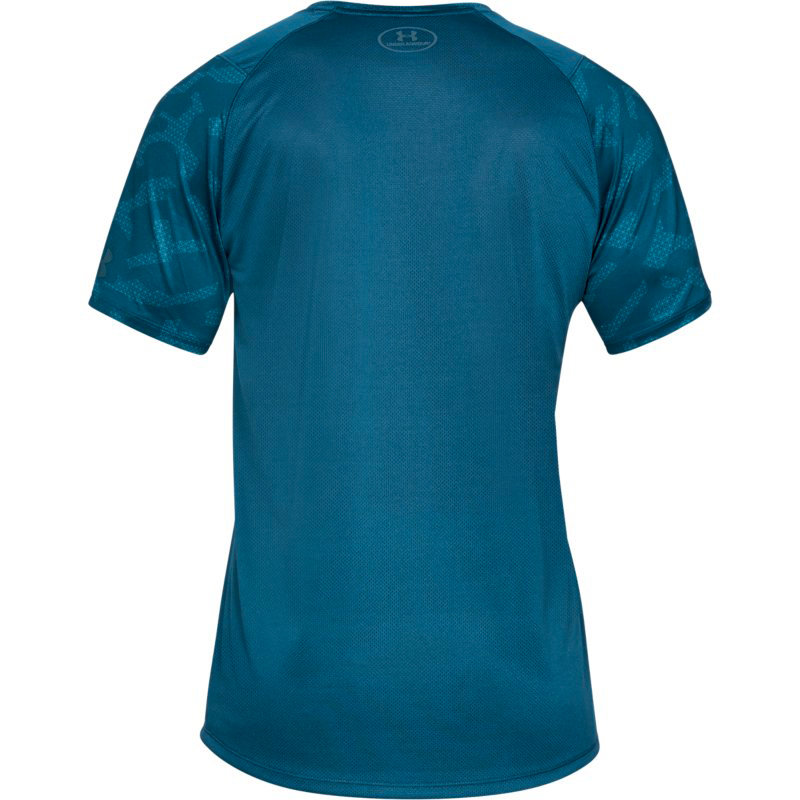 Modré pánské tričko s krátkým rukávem Under Armour - velikost M