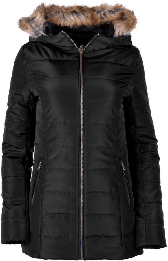 Černá zimní dámská bunda s kapucí Hi-Tec