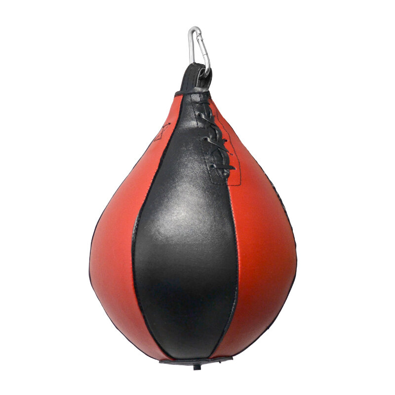 Černo-červená závěsná boxovací hruška Master - 0,3 kg
