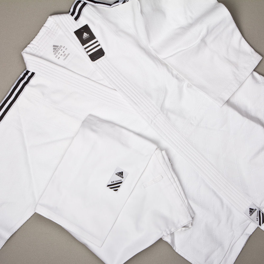 Bílé kimono na judo Adidas - velikost 190