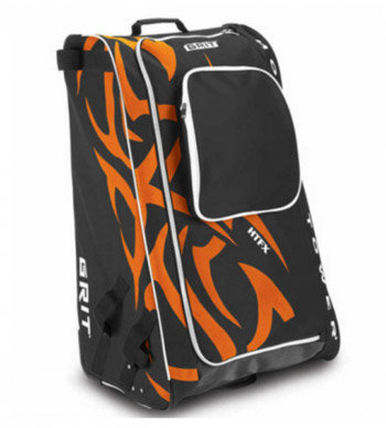 Černo-oranžová taška na hokejovou výstroj - senior Grit