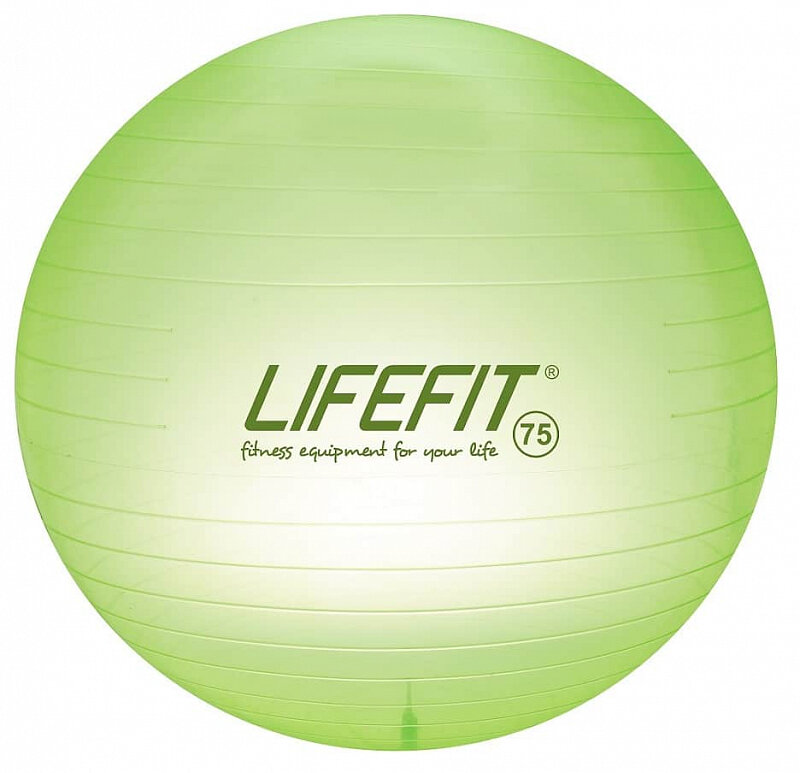 Zelený gymnastický míč Lifefit - průměr 75 cm