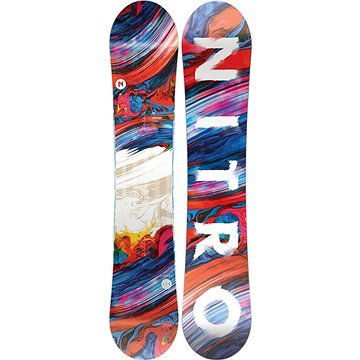 Modrý snowboard bez vázání Nitro - délka 146 cm
