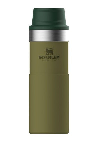 Zelená termoska na pití Stanley - objem 0,47 l