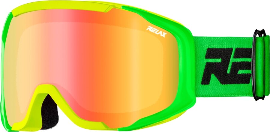 Zelené dětské lyžařské brýle Relax