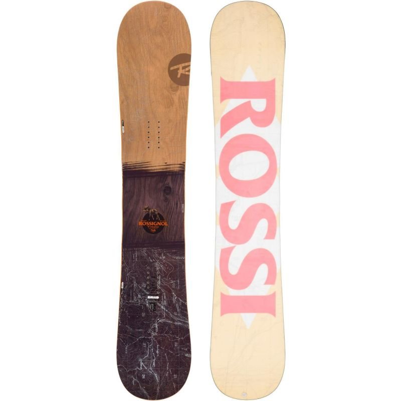 Hnědý snowboard bez vázání Rossignol - délka 156 cm