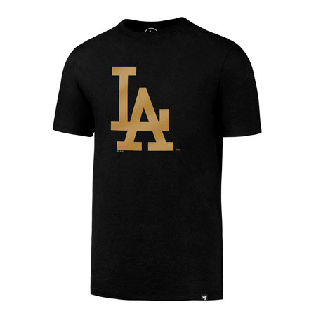 Černé pánské tričko s krátkým rukávem "Los Angeles Dodgers", 47 Brand - velikost L
