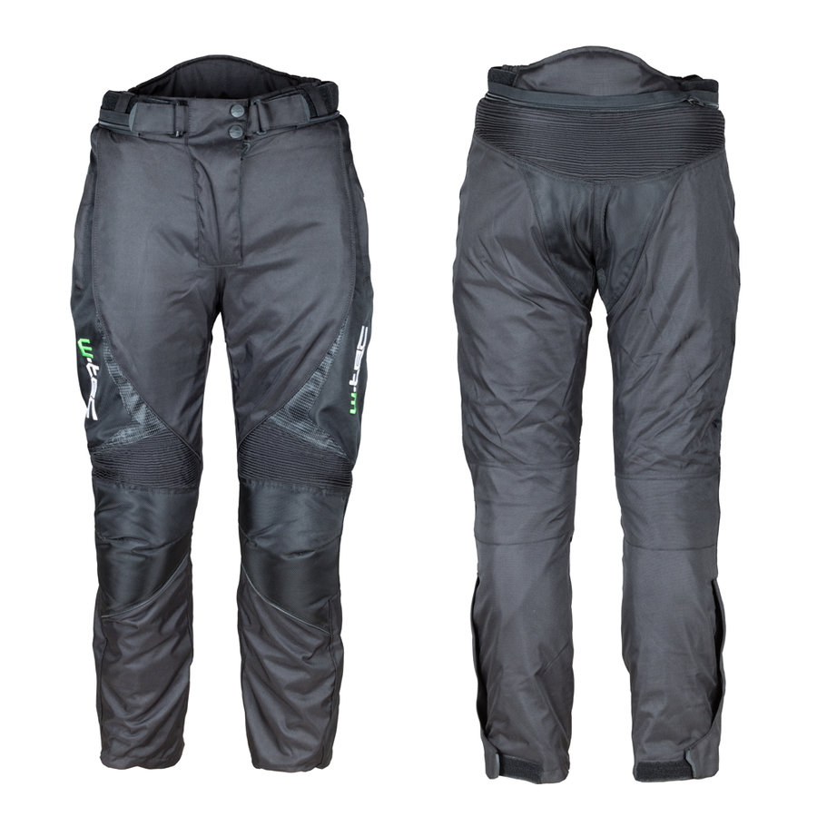 Černé motorkářské kalhoty Mihos, W-TEC - velikost XXL