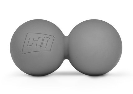 Šedý masážní míč Hop-Sport - průměr 6,3 cm
