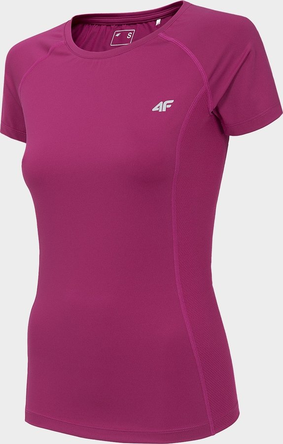 Růžové dámské funkční tričko s krátkým rukávem 4F