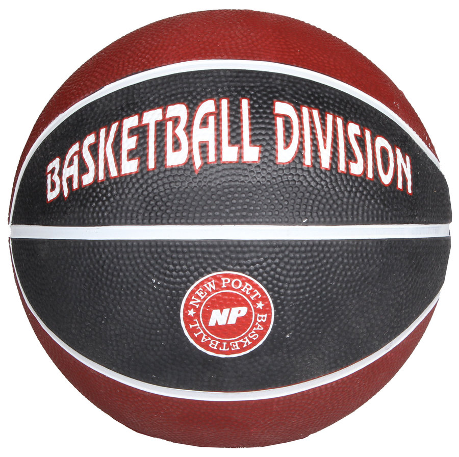 Hnědý basketbalový míč Print Mini, New Port - velikost 3
