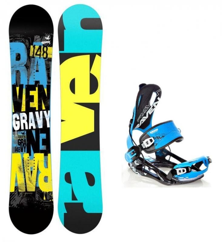 Snowboard s vázáním Raven - délka 158 cm