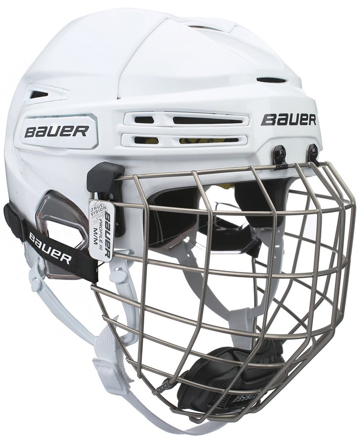 Hokejová helma - Combo Bauer RE-AKT 75 WHITE Velikost: S