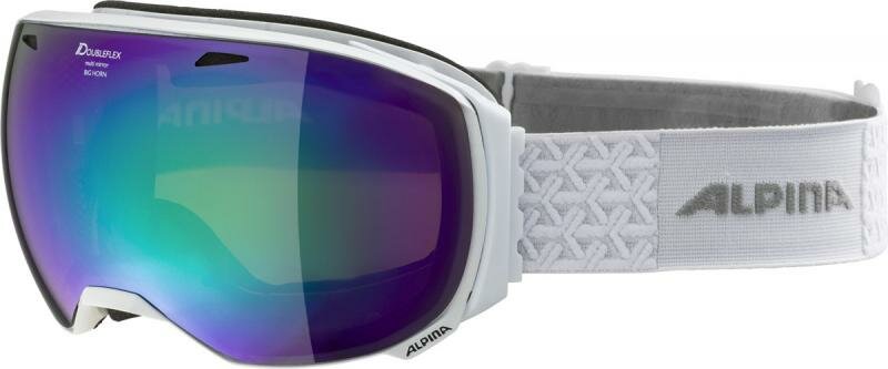 Bílé lyžařské brýle Alpina