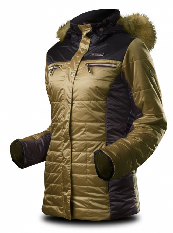 Černo-zlatá dámská lyžařská bunda Trimm