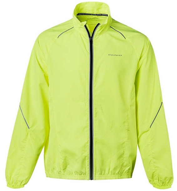 Běžecká bunda - Běžecká bunda Endurance Bernie neonově žlutá XL