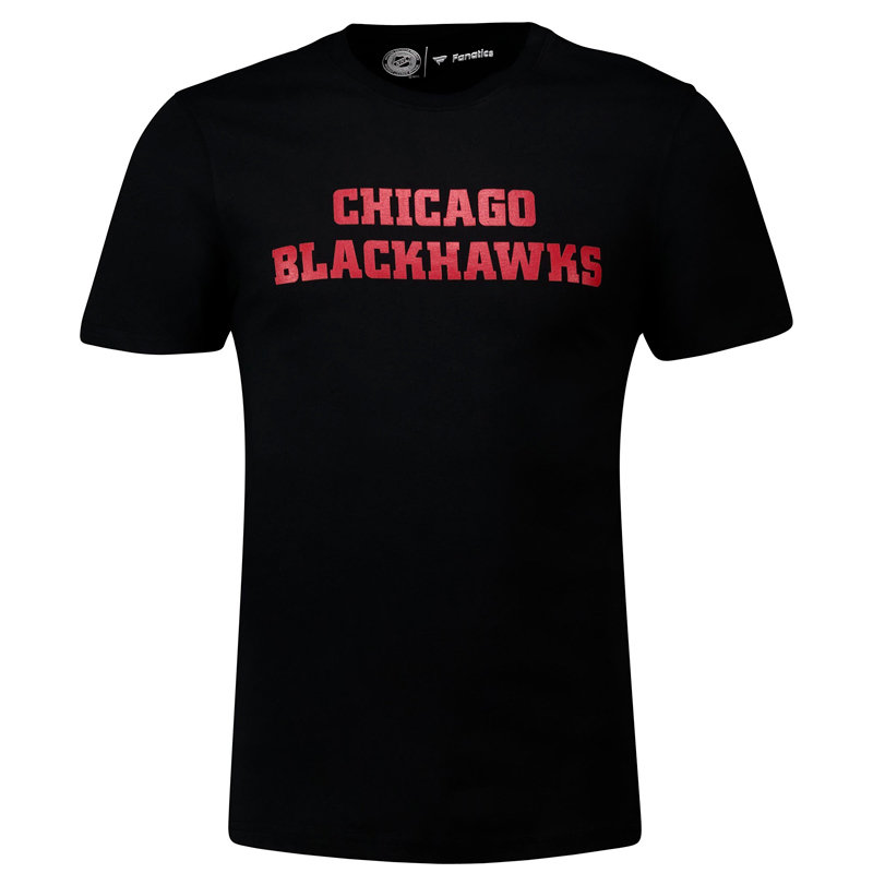 Černé pánské tričko s krátkým rukávem &amp;quot;Chicago Blackhawks&amp;quot;, Fanatics - velikost S