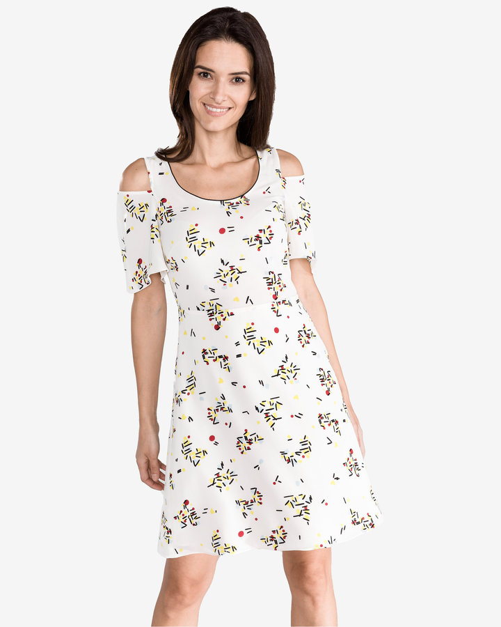 Bílé dámské šaty Armani Exchange