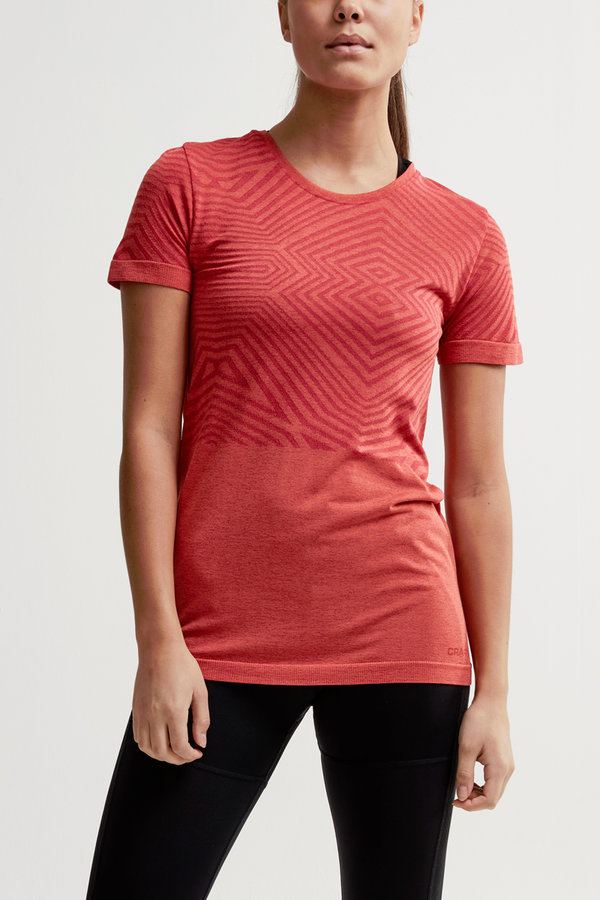 Červené dámské tričko s krátkým rukávem Craft - velikost S