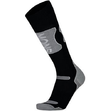 Černo-šedé pánské lyžařské ponožky Mons Royale