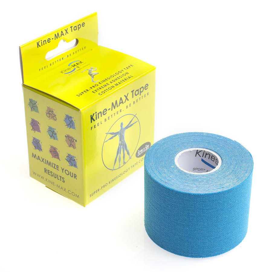 Modrá tejpovací páska kine-max - délka 5 m a šířka 5 cm