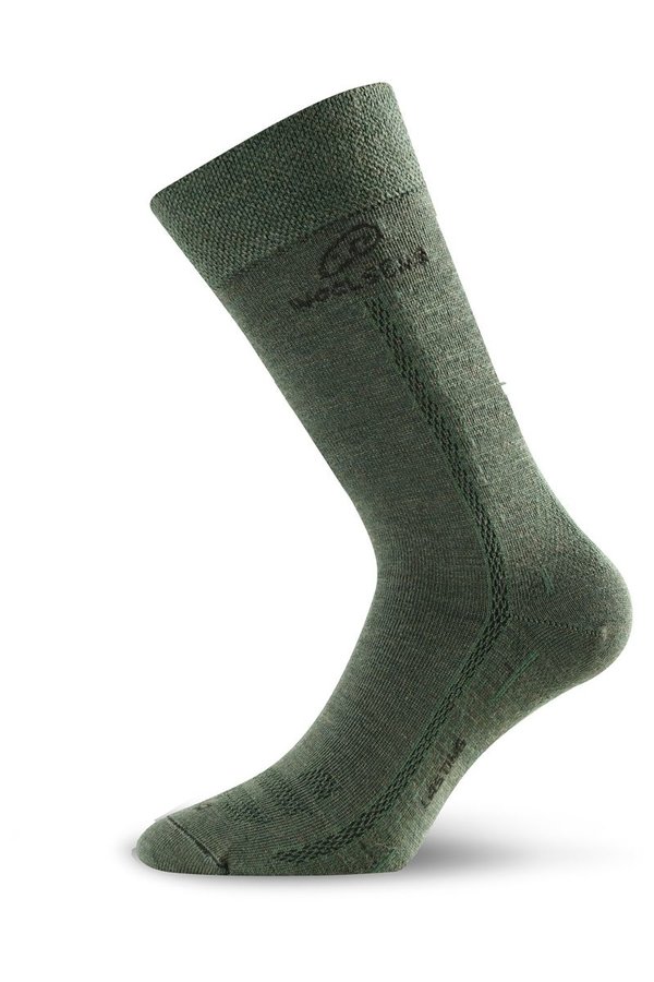 Zelené pánské trekové ponožky Lasting - velikost 34-37 EU