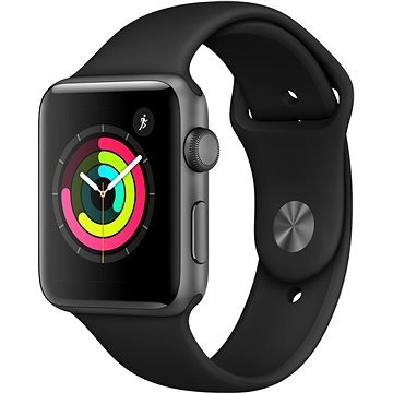 Černé chytré hodinky Watch Series 3, Apple