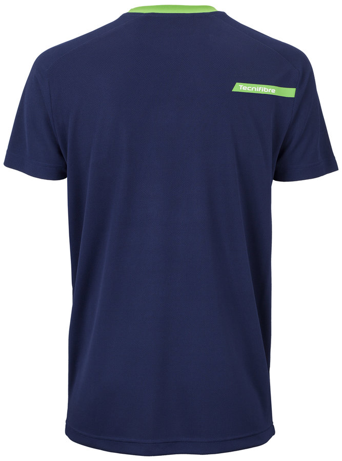 Modro-zelené pánské tričko s krátkým rukávem Tecnifibre - velikost M