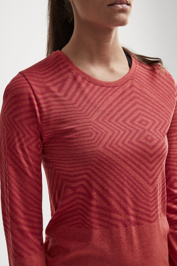 Růžové dámské tričko s dlouhým rukávem Craft - velikost S