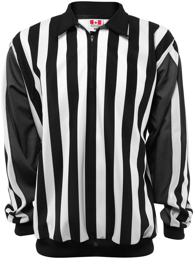 Bílo-černý hokejový dres pro rozhodčího CCM - velikost L