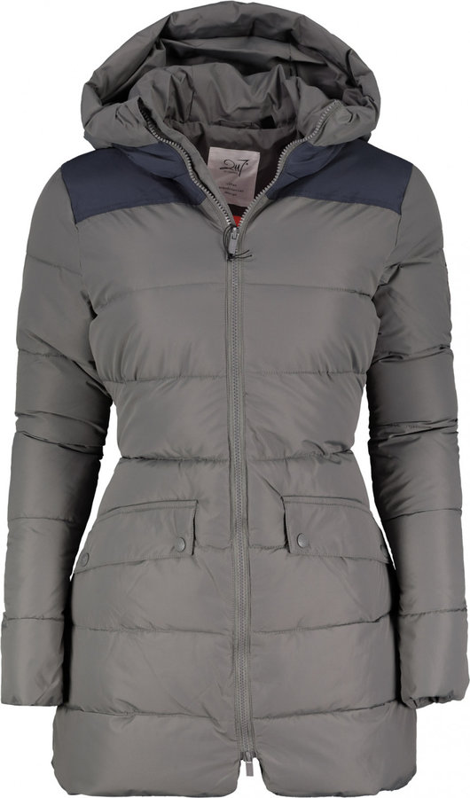 Kabát - BJÖRKAS - dámský zateplený kabát (Du Pont Sorona) - šedý