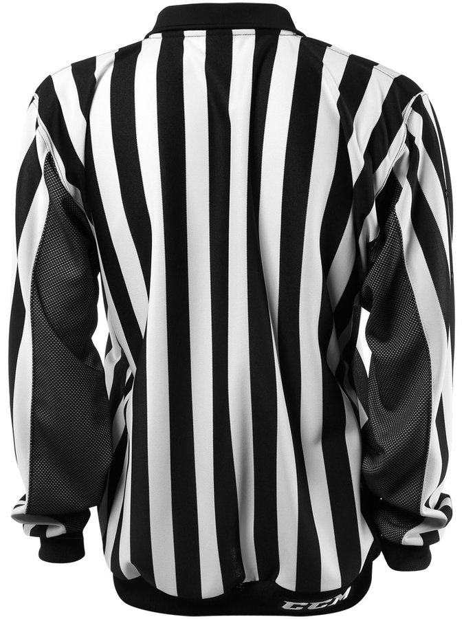 Bílo-černý hokejový dres pro rozhodčího CCM - velikost XL