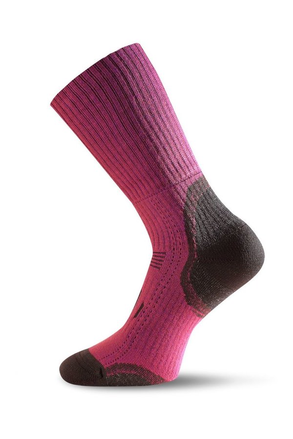 Růžové pánské trekové ponožky Lasting - velikost 42-45 EU