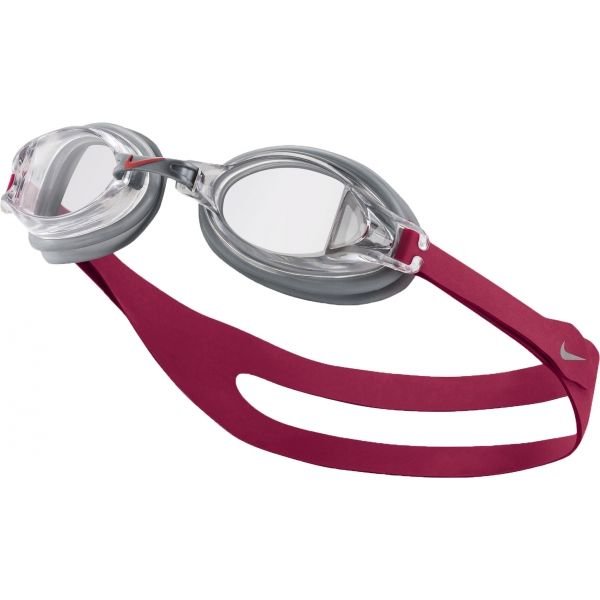 Růžové závodní plavecké brýle Nike