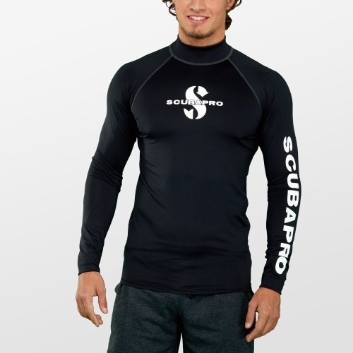 Černé pánské lycrové tričko Black RG UPF 50, Scubapro